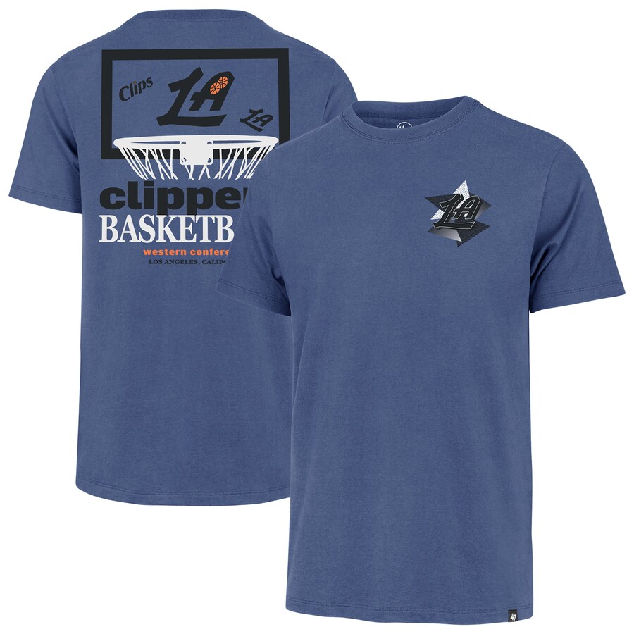 Men's LA Clippers  '47 Blue City Edition Backboard T-Shirt - Puhuasuan