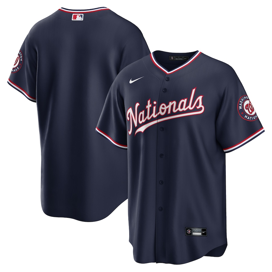 Men's Washington Nationals Nike Navy Alternate Replica Team Jersey - Puhuasuan