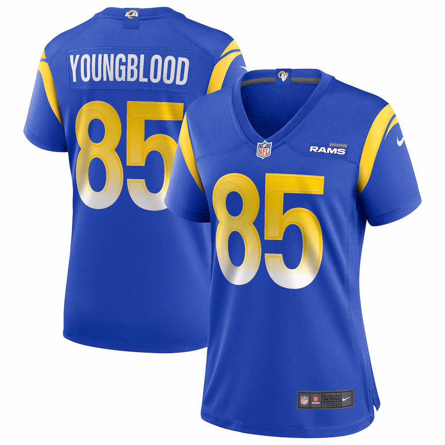 Women's Los Angeles Rams Jack Youngblood Nike Royal Game Retired Player Jersey - Puhuasuan