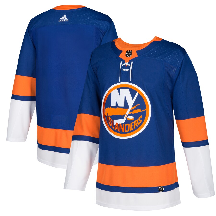 Men's New York Islanders adidas Royal Home Authentic Blank Jersey - Puhuasuan