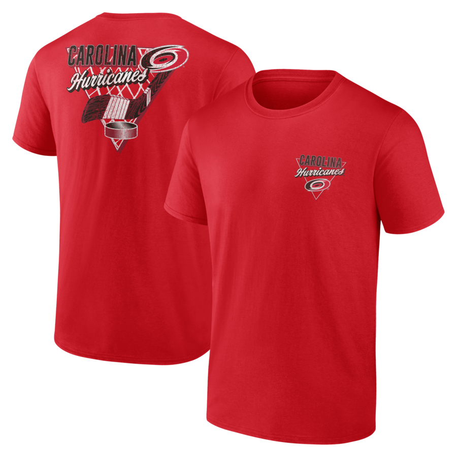 Men's Carolina Hurricanes Red Net Slap T-Shirt - Puhuasuan
