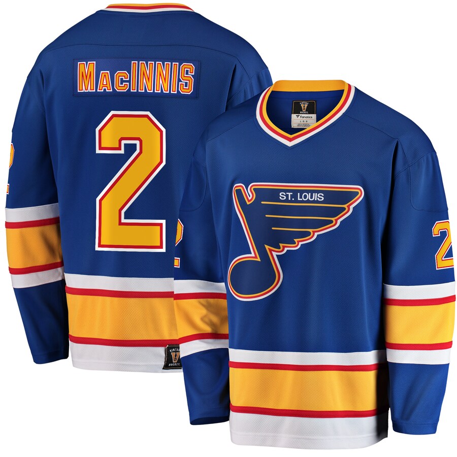 Men's St. Louis Blues Al Macinnis Fanatics Branded Blue Premier Breakaway Retired Player Jersey - Puhuasuan