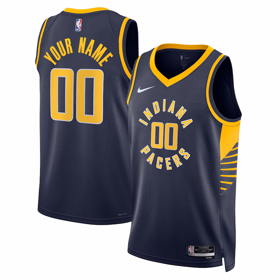 Unisex Indiana Pacers Nike Navy 2022/23 Swingman Custom Jersey - Icon Edition - Puhuasuan
