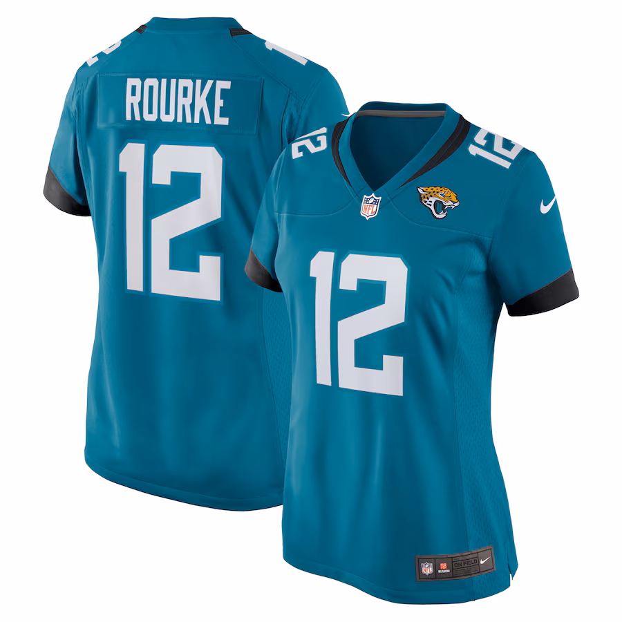Women's Jacksonville Jaguars Nathan Rourke Nike  Teal Team Game Jersey - Puhuasuan