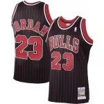 Men's Chicago Bulls Michael Jordan Mitchell & Ness Black 1995/96 Hardwood Classics Authentic Jersey - Puhuasuan