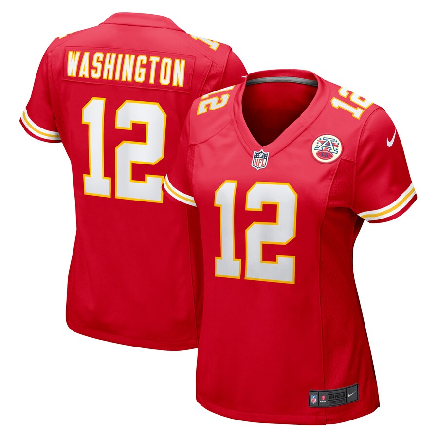 Women's Kansas City Chiefs Montrell Washington Nike  Red Team Game Jersey - Puhuasuan