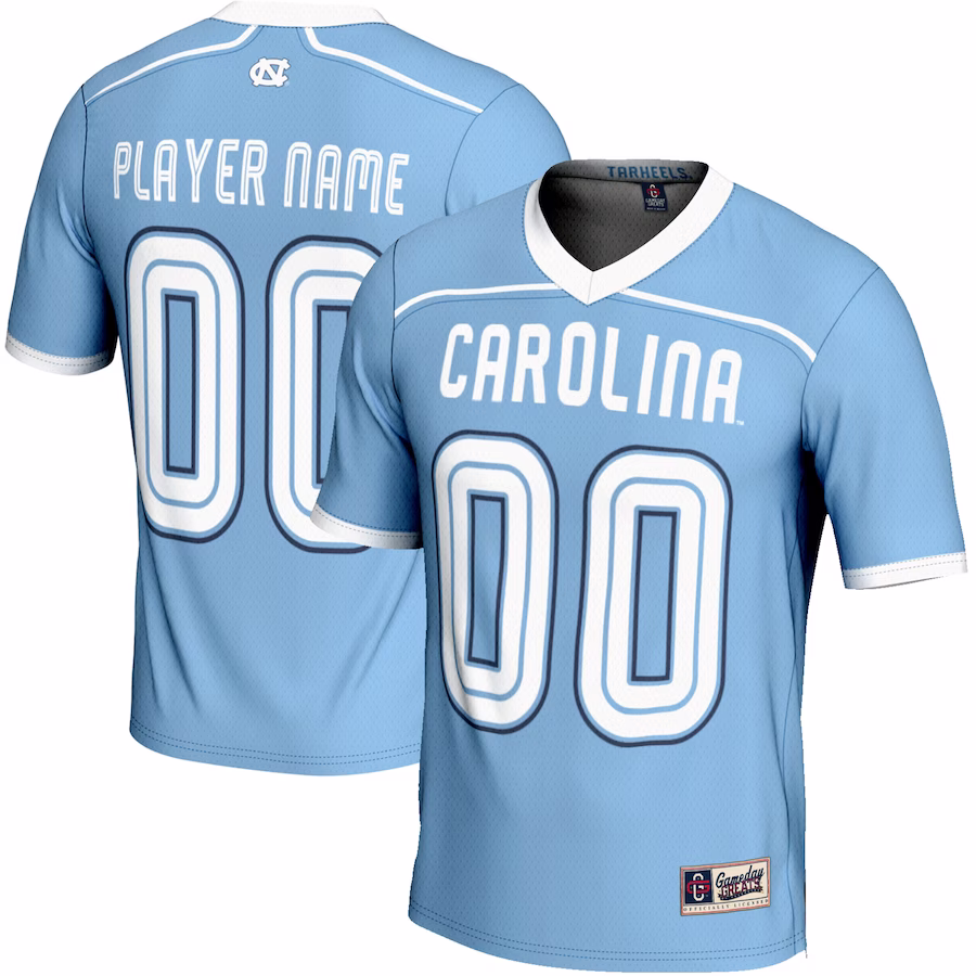 North Carolina Tar Heels GameDay Greats Youth NIL Pick-A-Player Lightweight Men's Lacrosse Jersey - Carolina Blue - Puhuasuan