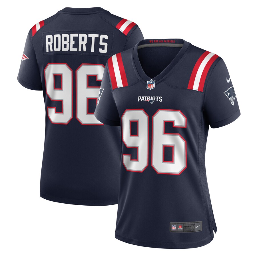 Women's New England Patriots Sam Roberts Nike Navy Game Player Jersey - Puhuasuan
