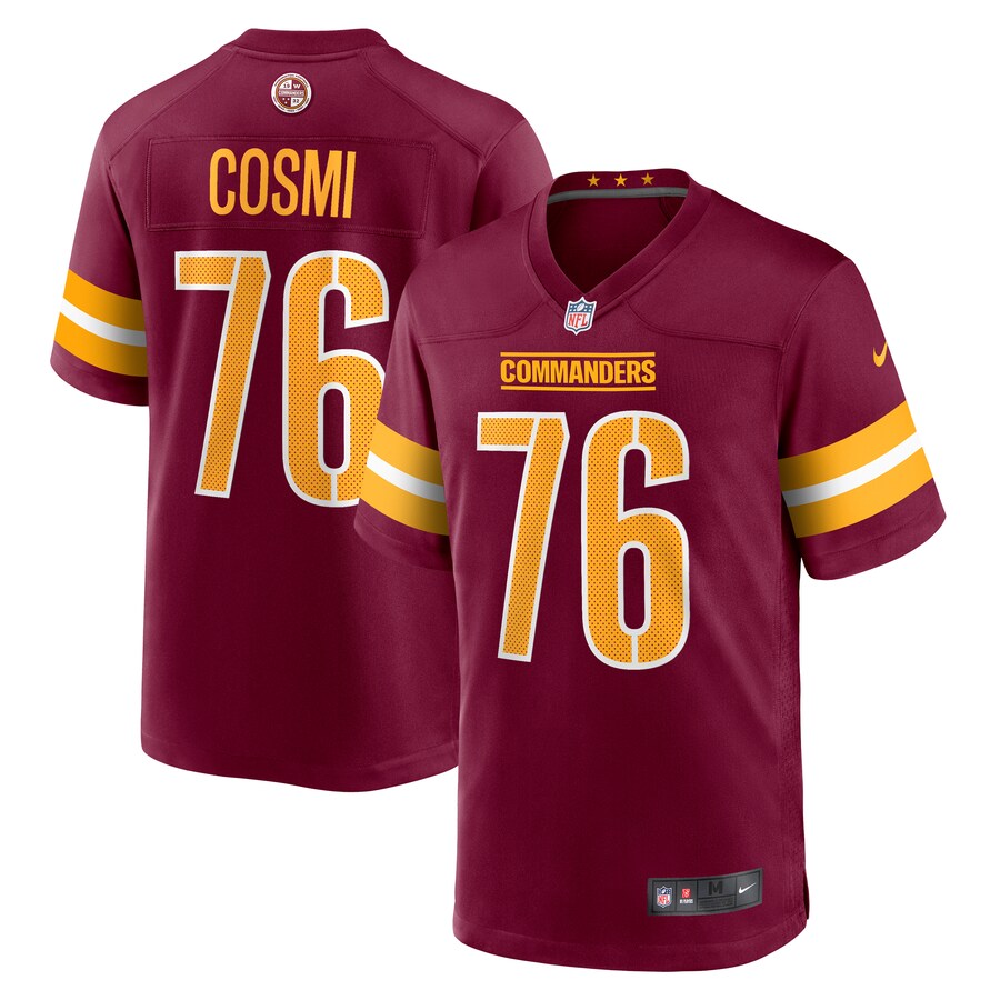 Men's Washington Commanders Sam Cosmi Nike  Burgundy  Game Jersey - Puhuasuan