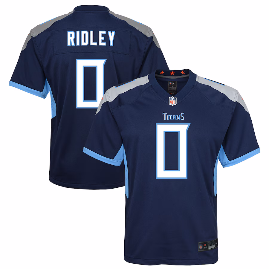 Youth Tennessee Titans Calvin Ridley Nike Navy Team Game Jersey - Puhuasuan
