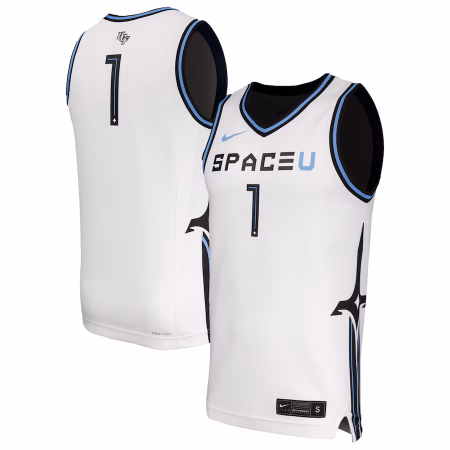 Men's Nike White UCF Knights Space Game Replica Basketball Jersey - Puhuasuan