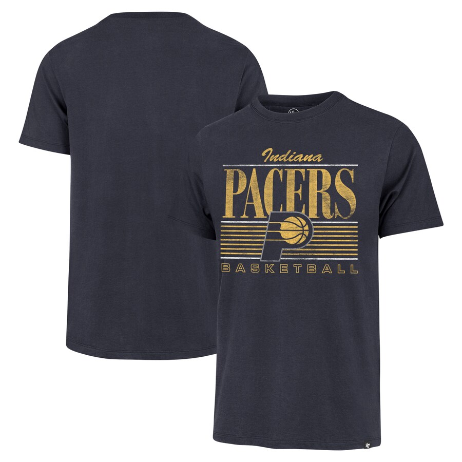 Men's Indiana Pacers '47 Navy Remix Franklin T-Shirt - Puhuasuan