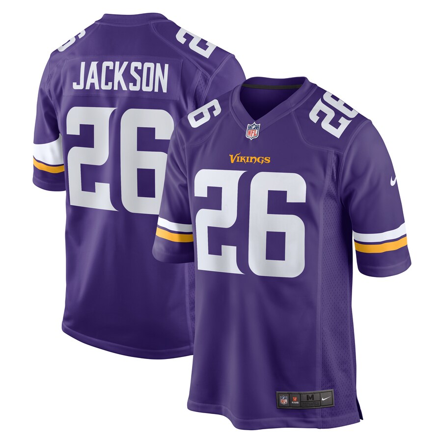 Men's Minnesota Vikings Theo Jackson Nike Purple Game Jersey - Puhuasuan