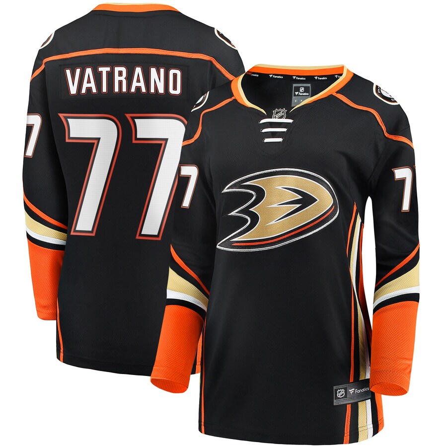 Women's Anaheim Ducks Frank Vatrano Fanatics Branded Black Home Breakaway Player Jersey - Puhuasuan