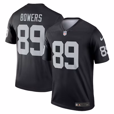 Men's Las Vegas Raiders Brock Bowers Nike Black Team Legend Jersey - Puhuasuan