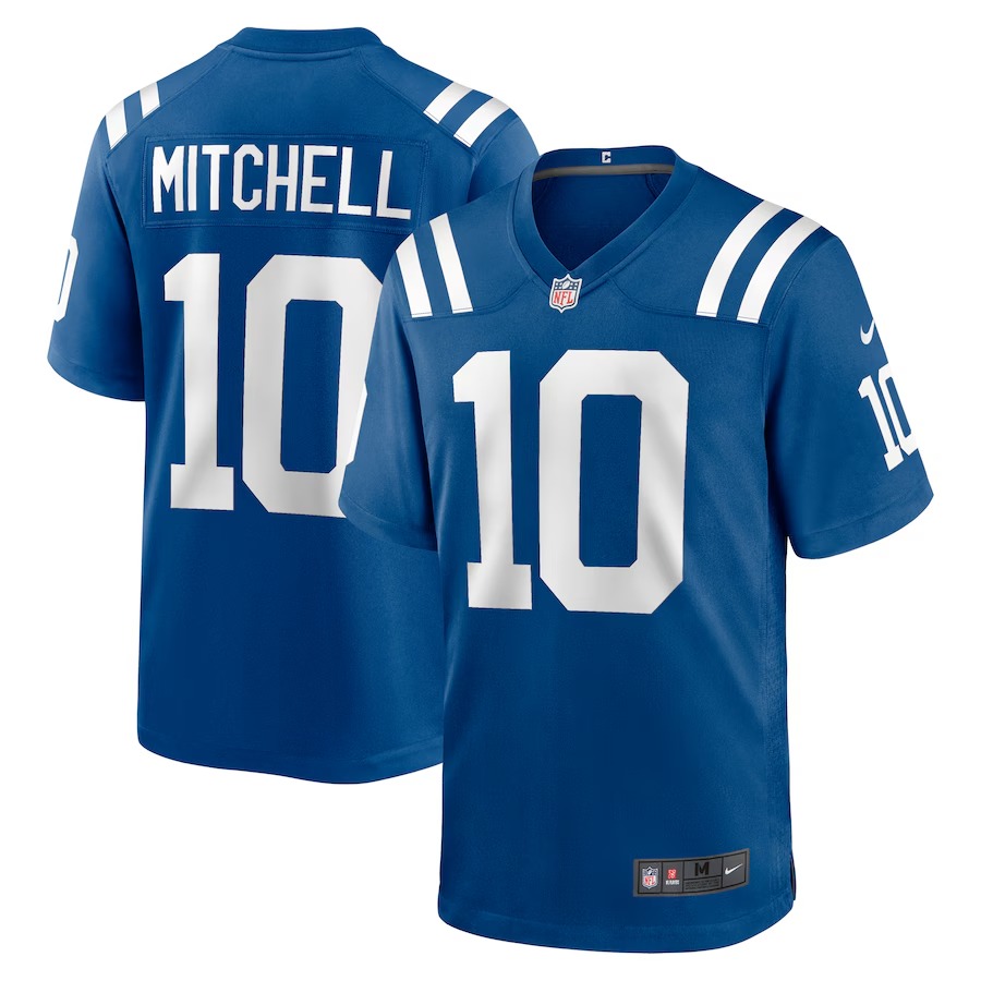 Men's Indianapolis Colts Adonai Mitchell Nike Royal Player Game Jersey - Puhuasuan