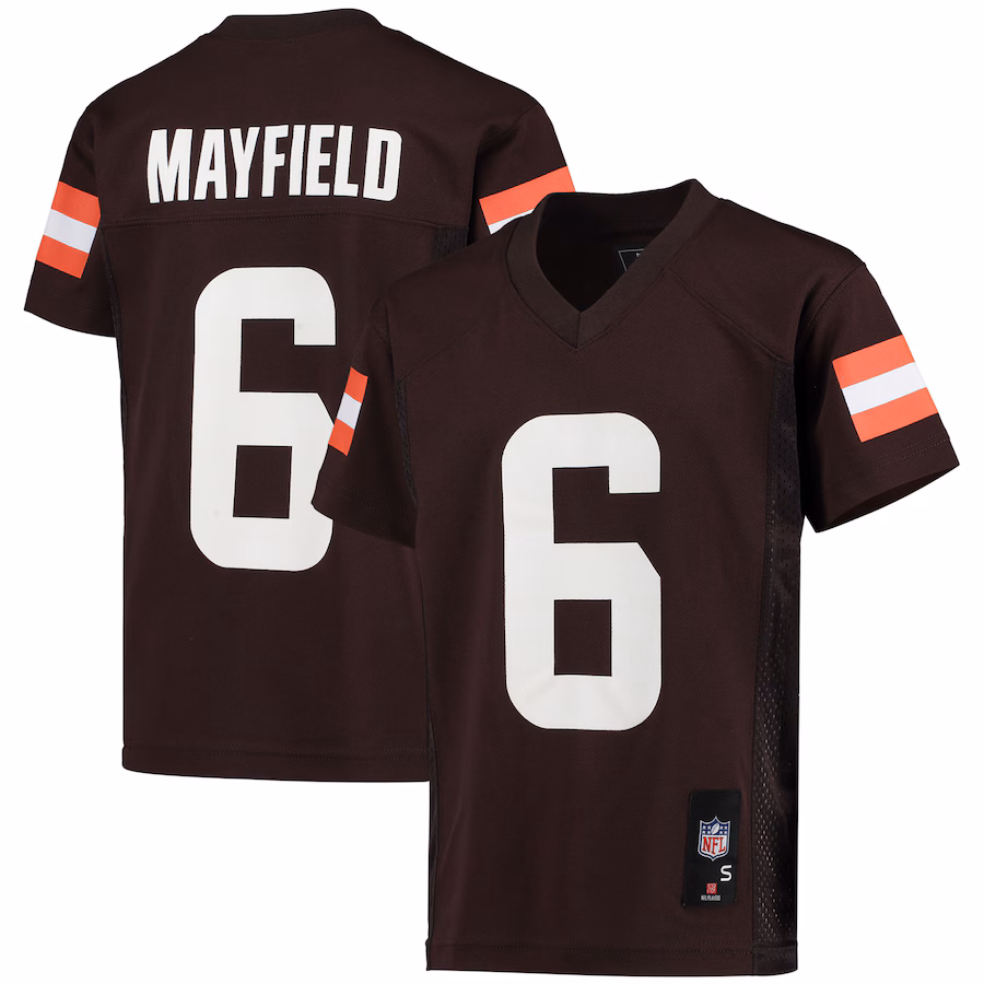 Youth Cleveland Browns Baker Mayfield Brown Replica Player Jersey - Puhuasuan