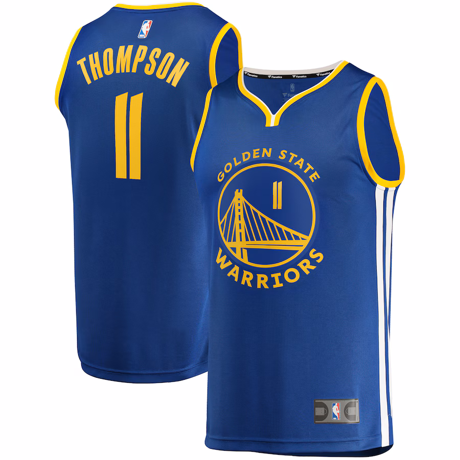 Men's Golden State Warriors Klay Thompson Fanatics Royal Fast Break Replica Player Jersey - Icon Edition - Puhuasuan
