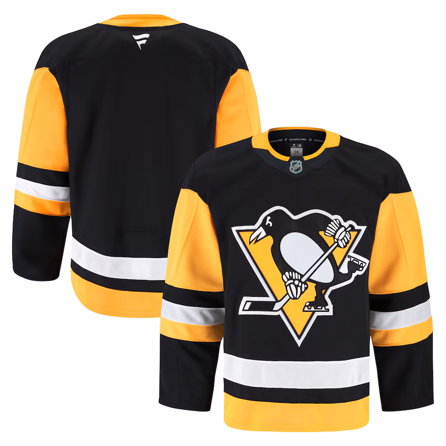 Men's Pittsburgh Penguins Fanatics Black Home Authentic Pro Jersey - Puhuasuan