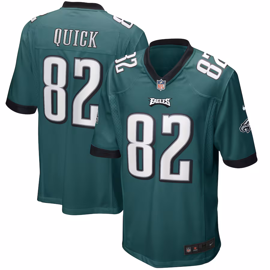 Men's Philadelphia Eagles Mike Quick Nike Midnight Green Game Retired Player Jersey - Puhuasuan