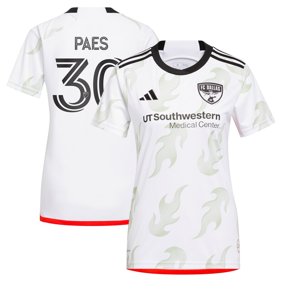 Women's FC Dallas Maarten Paes adidas White 2024 Burn Baby Burn Replica Player Jersey - Puhuasuan
