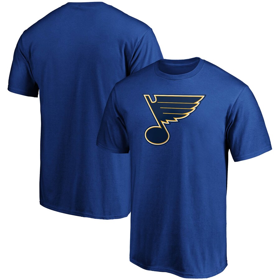Men's St. Louis Blues Fanatics Blue Team Primary Logo T-Shirt - Puhuasuan