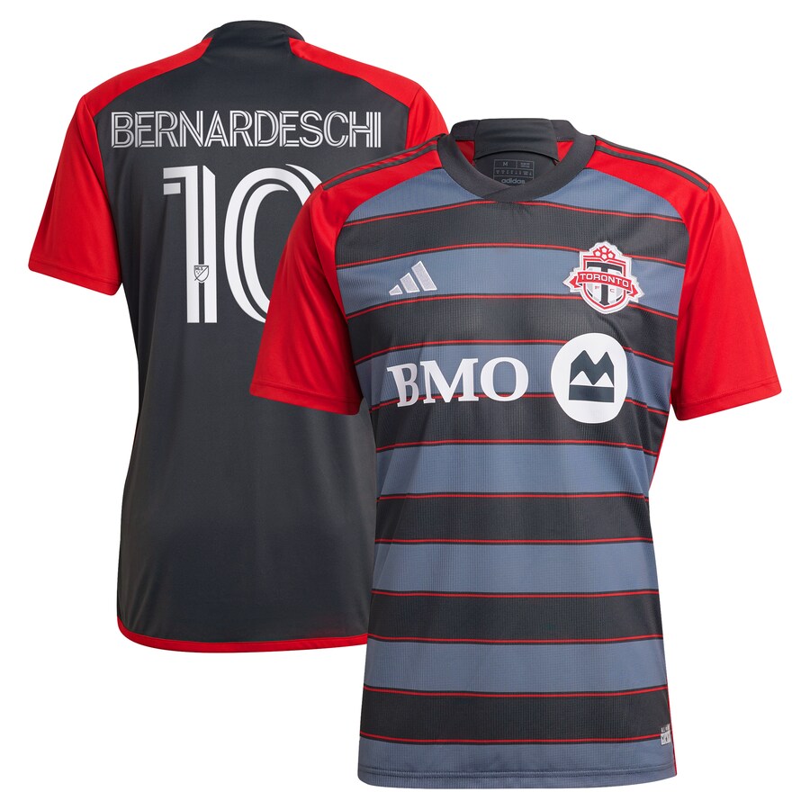 Men's Toronto FC Federico Bernardeschi adidas Gray 2023 Club Kit Replica Player Jersey - Puhuasuan