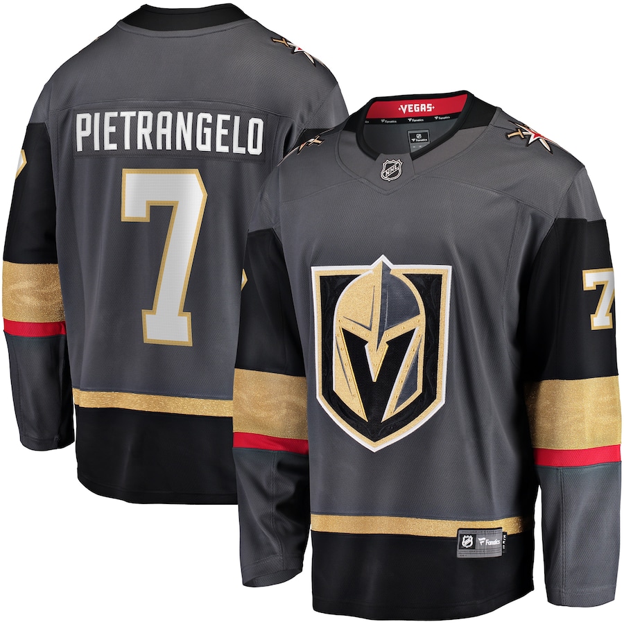 Men's Vegas Golden Knights Alex Pietrangelo Fanatics Black Breakaway Player Jersey - Puhuasuan