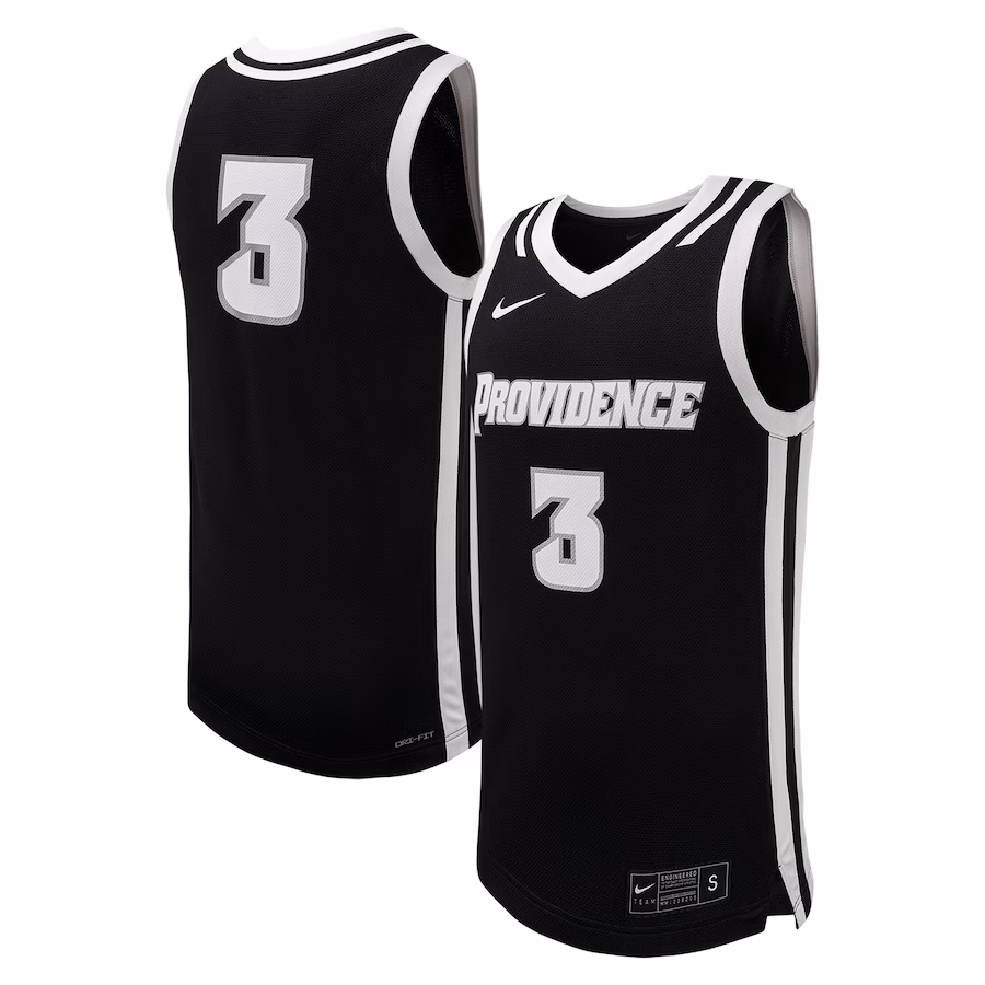#3 Providence Friars Nike Replica Basketball Jersey - Black - Puhuasuan