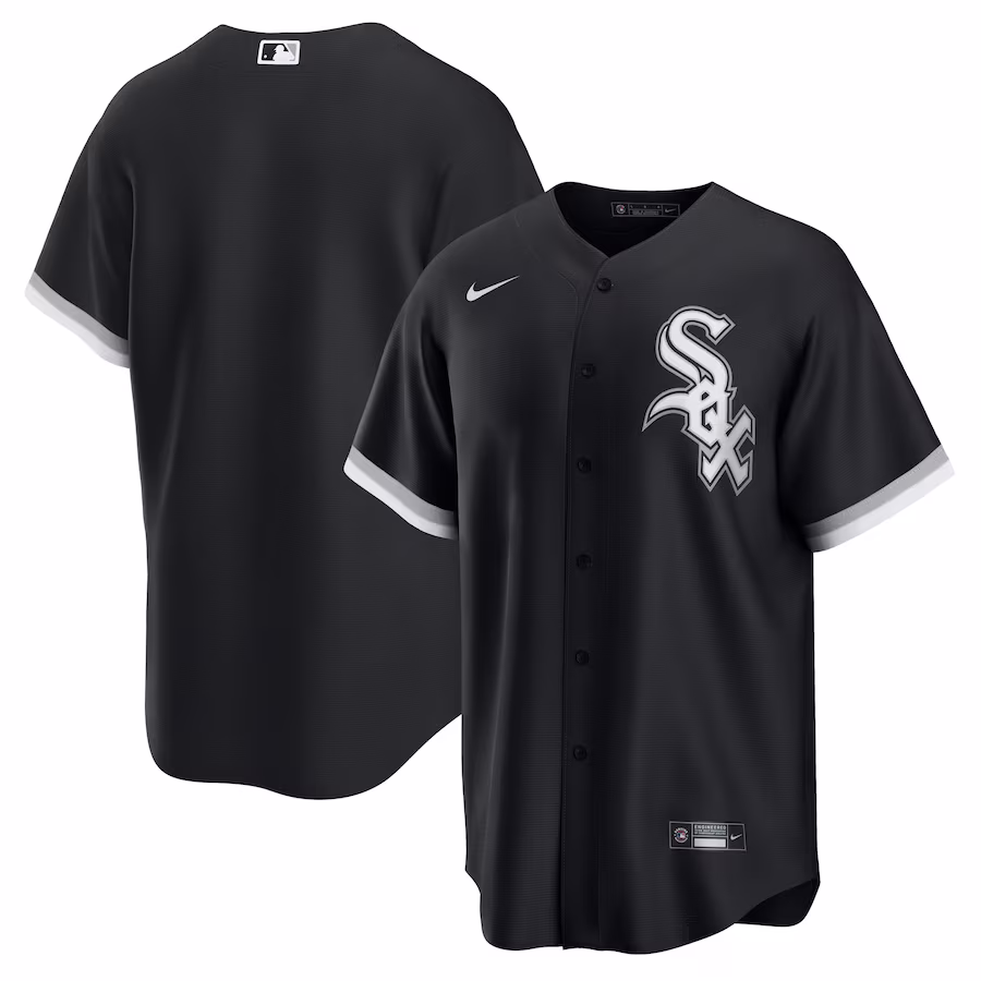 Men's Chicago White Sox Nike Black Alternate Replica Team Jersey - Puhuasuan