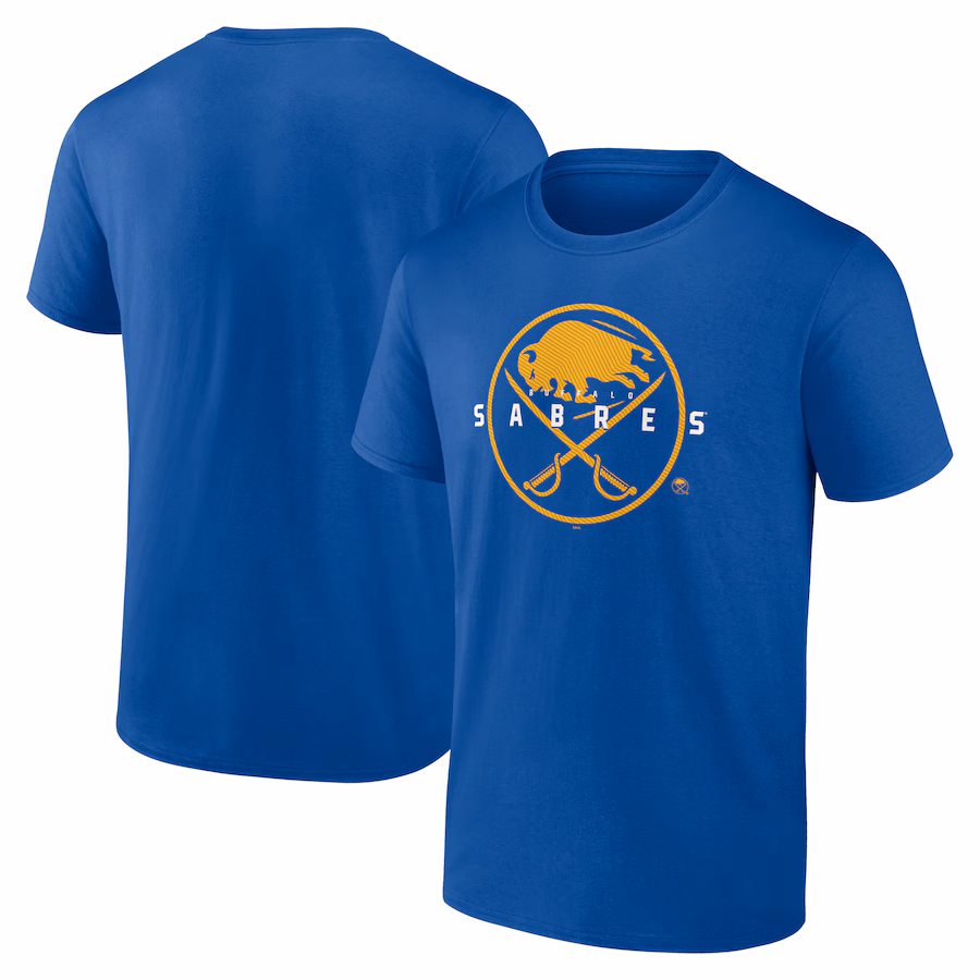 Men's Buffalo Sabres Royal Coordinate T-Shirt - Puhuasuan