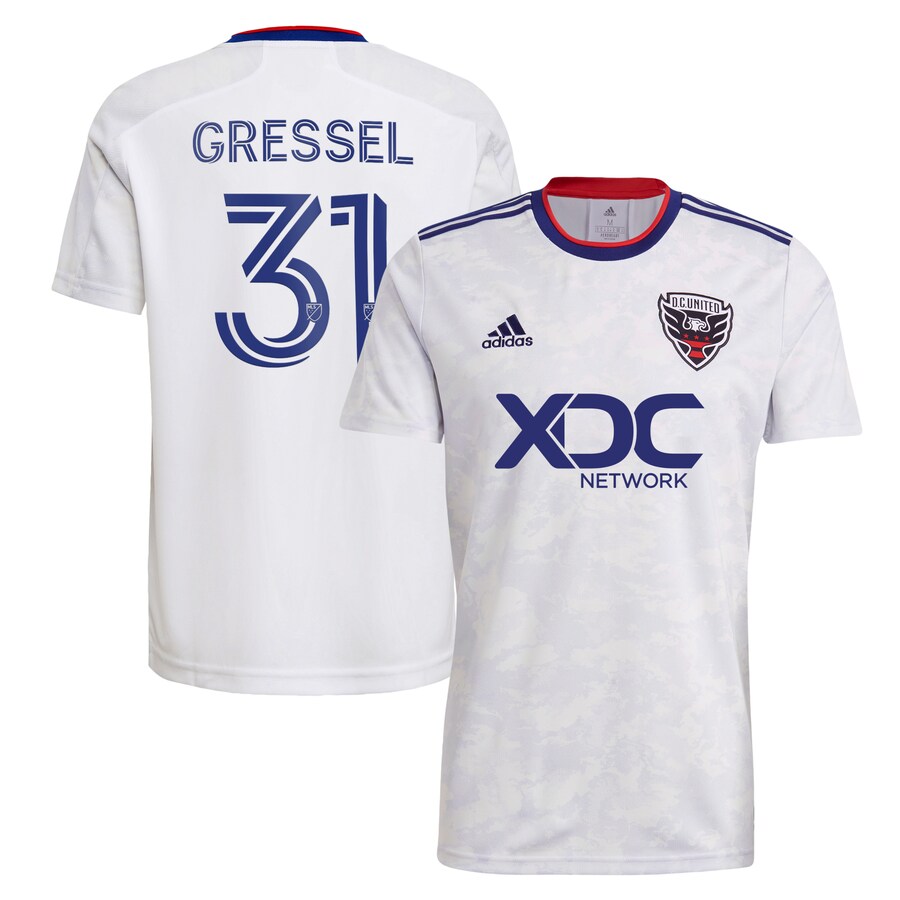 Men's D.C. United Julian Gressel adidas White 2022 The Marble Replica Player Jersey - Puhuasuan