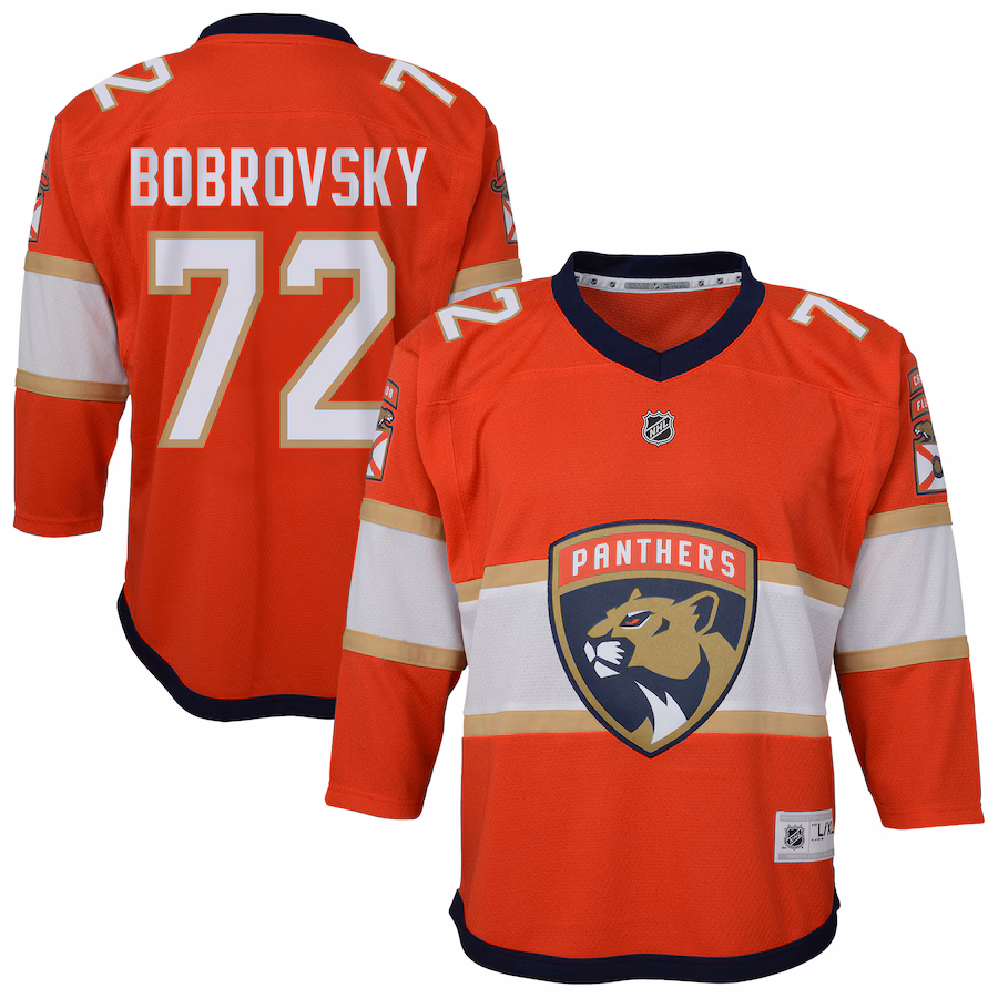 Youth Florida Panthers Sergei Bobrovsky Outerstuff Red Alternate Replica Player Jersey - Puhuasuan