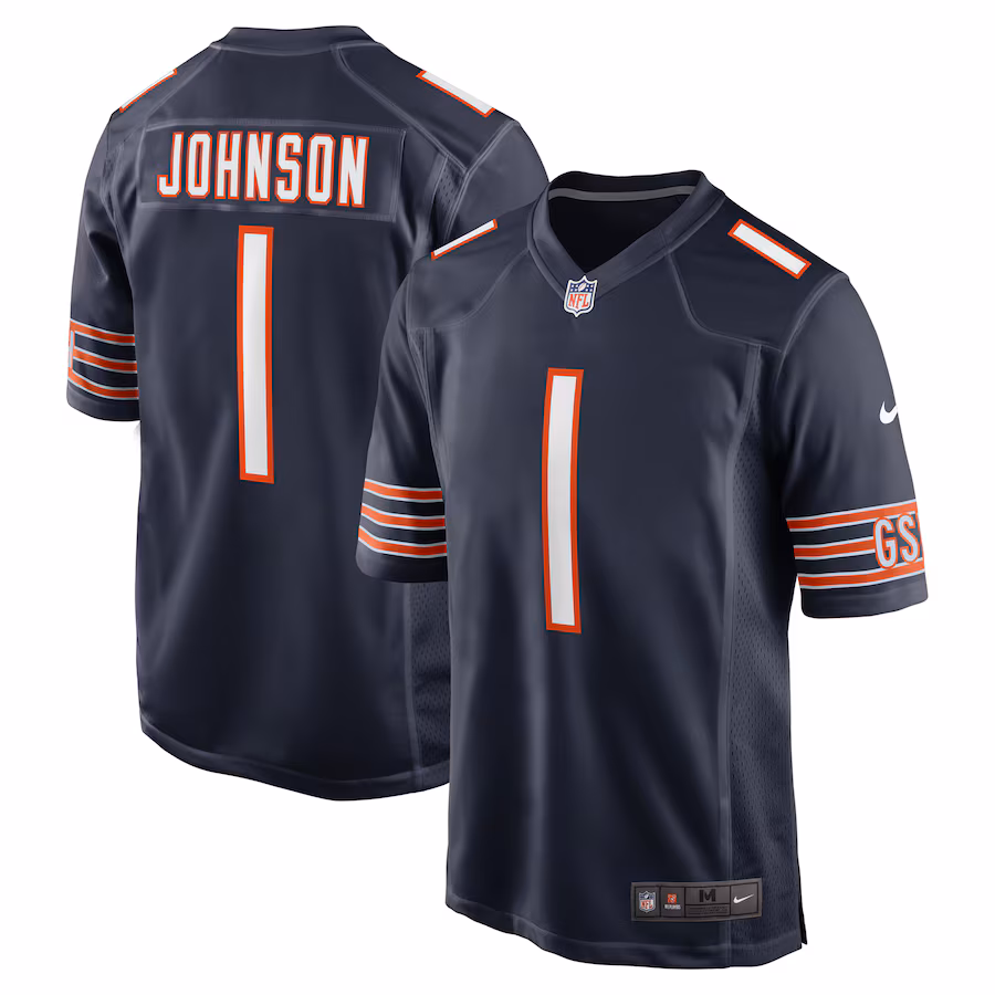 Men's Chicago Bears Jaylon Johnson Nike Navy Game Jersey - Puhuasuan