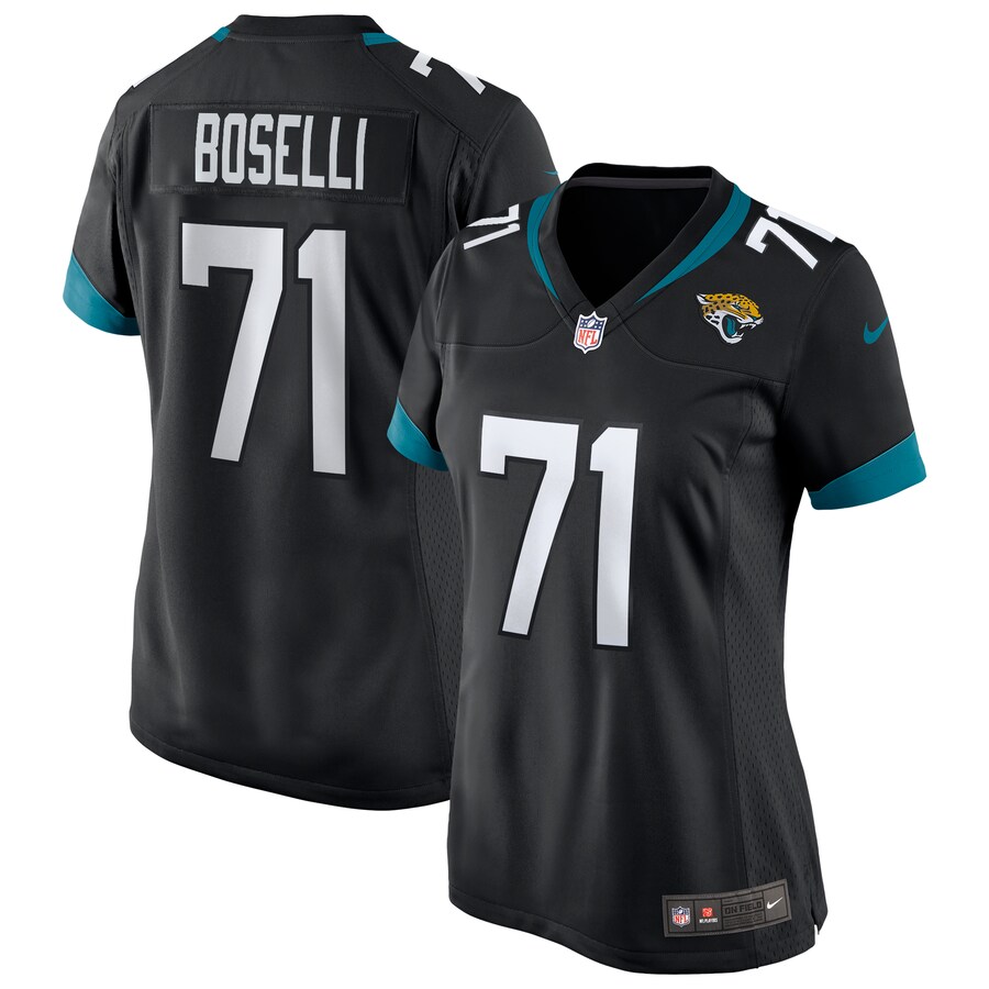 Women's Jacksonville Jaguars Tony Boselli Nike Black Game Retired Player Jersey - Puhuasuan