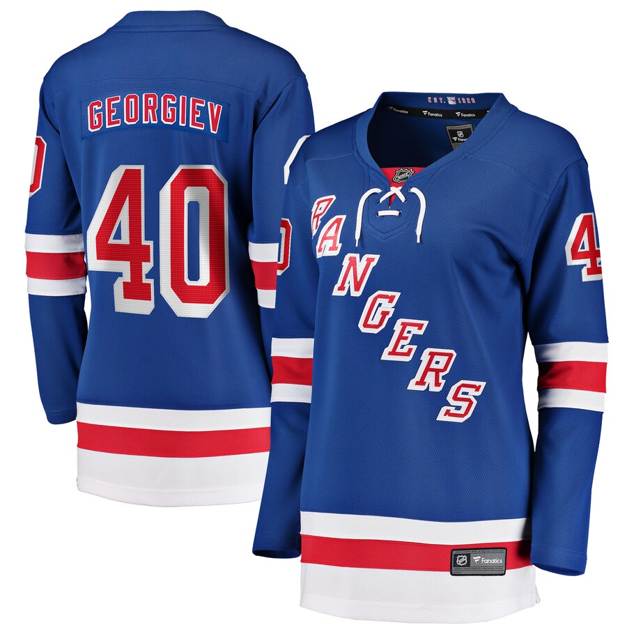 Alexandar Georgiev New York Rangers Fanatics Branded Women's Home Breakaway Player Jersey - Blue - Puhuasuan