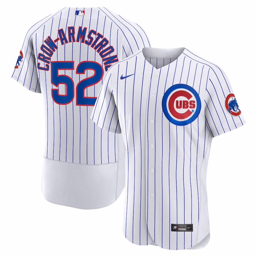 Men's Chicago Cubs Pete Crow-Armstrong Nike White Home Authentic Player Jersey - Puhuasuan