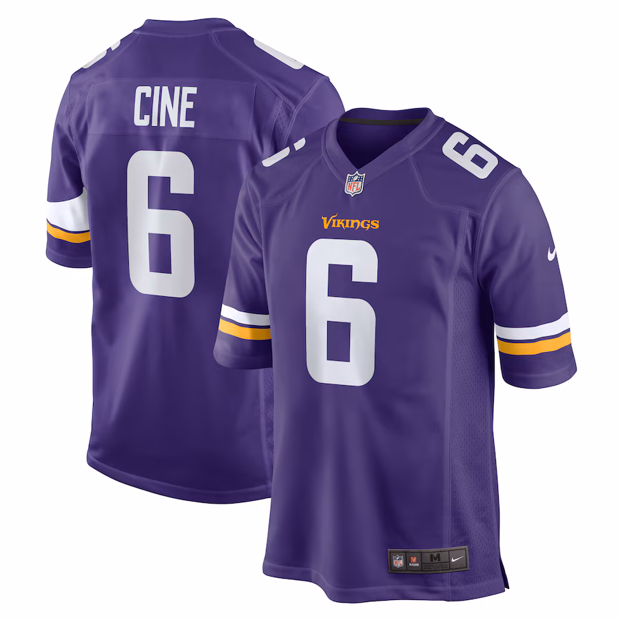 Men's Minnesota Vikings Lewis Cine Nike Purple Game Player Jersey - Puhuasuan