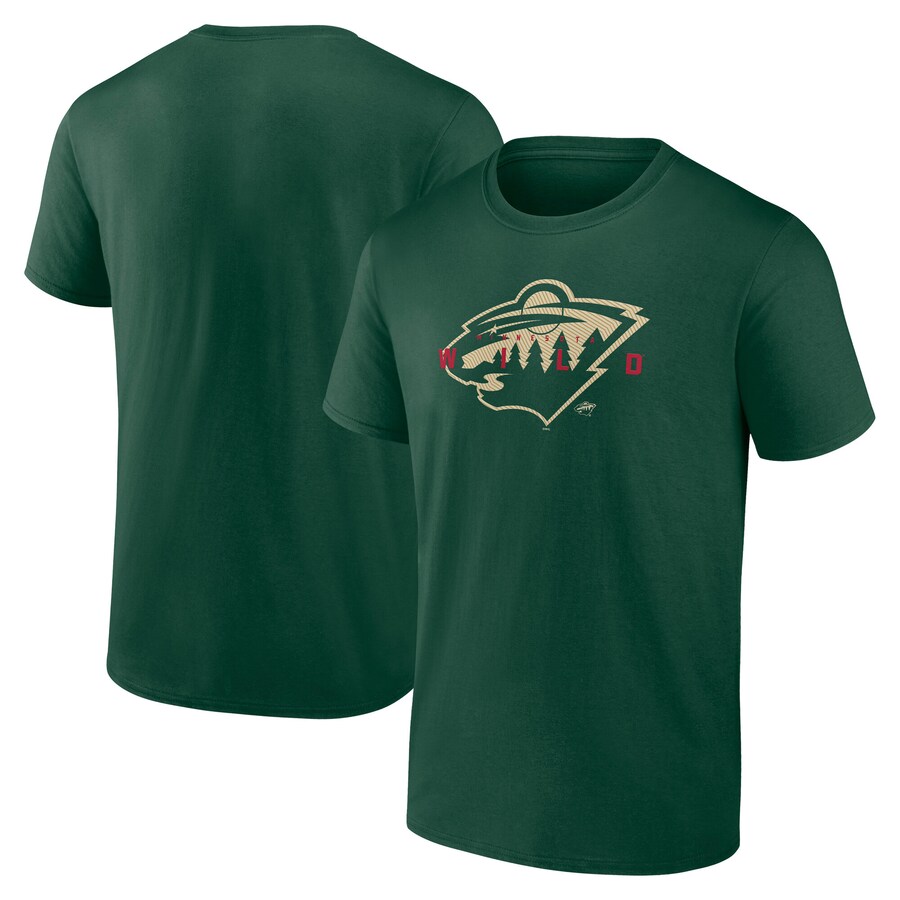 Men's Minnesota Wild Green Coordinate T-Shirt - Puhuasuan