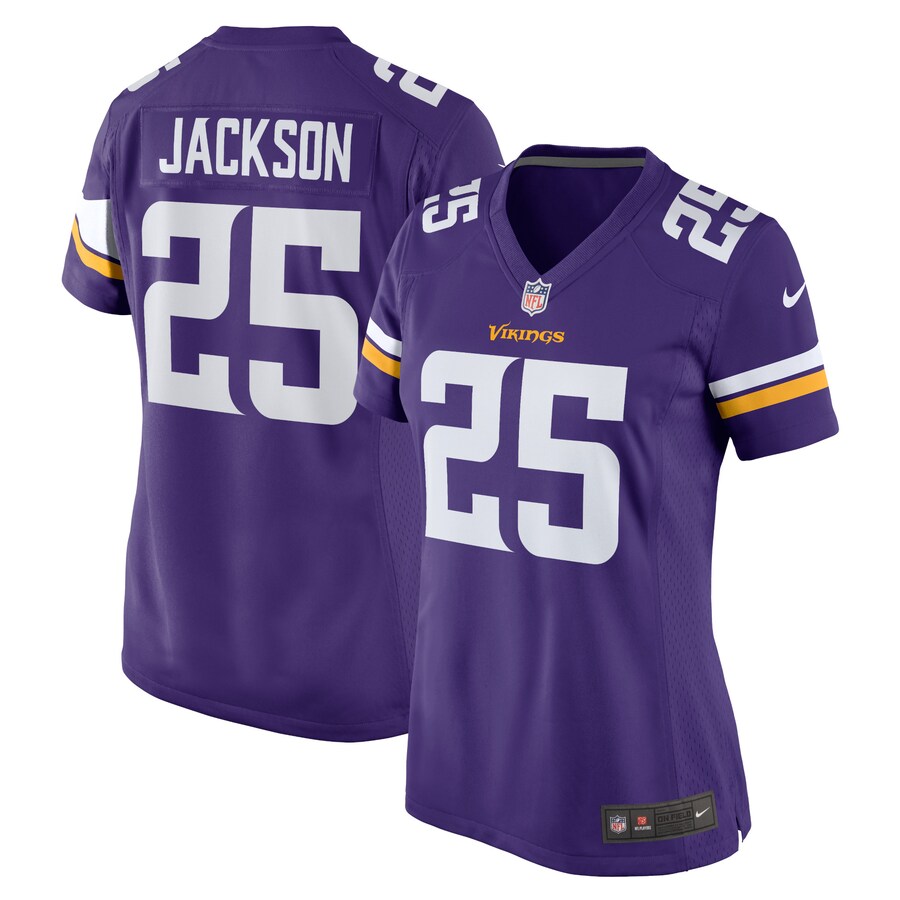 Women's Minnesota Vikings Theo Jackson Nike Purple Home Game Player Jersey - Puhuasuan