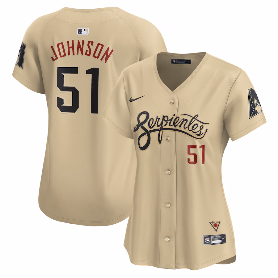 Women's Arizona Diamondbacks Randy Johnson Nike Sand City Connect Retired Player Jersey - Puhuasuan