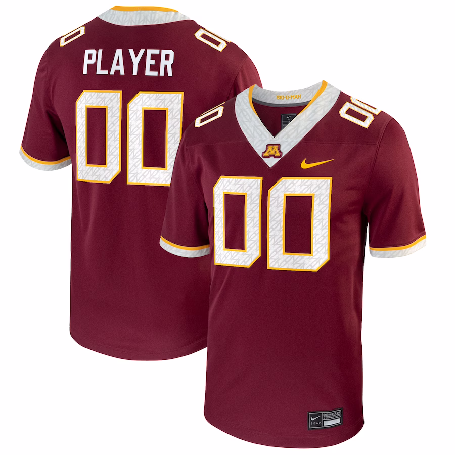 Minnesota Golden Gophers Nike Pick-A-Player NIL Replica Football Jersey - Maroon - Puhuasuan