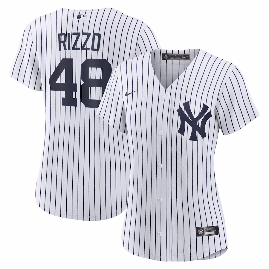 Women's New York Yankees Anthony Rizzo Nike White Home Official Replica Player Jersey - Puhuasuan