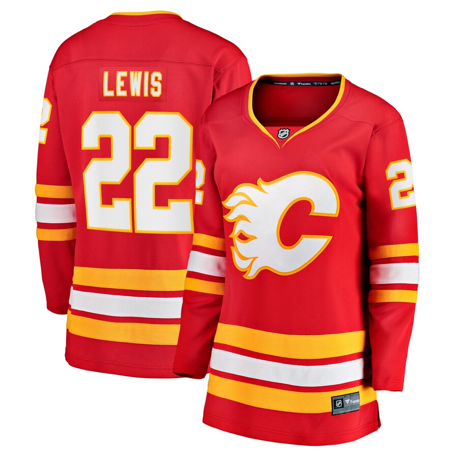 Women's Calgary Flames Trevor Lewis Fanatics Branded Red Home Breakaway Player Jersey - Puhuasuan