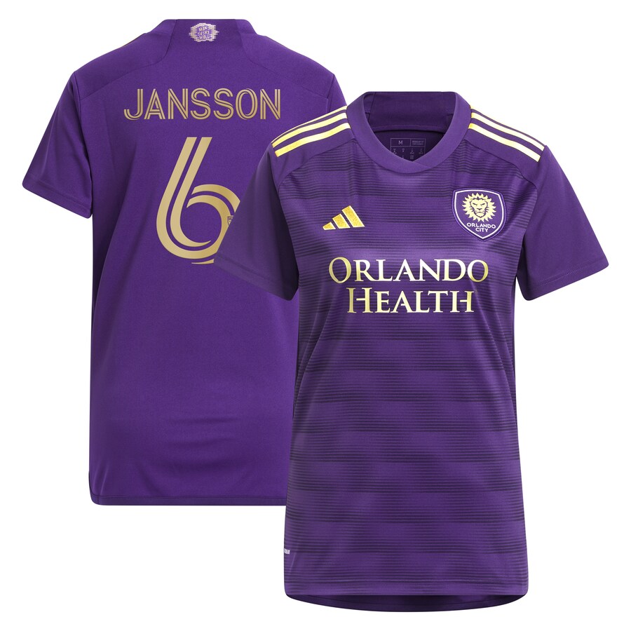 Women's Orlando City SC Robin Jansson adidas Purple 2024 The Wall Kit Replica Player Jersey - Puhuasuan