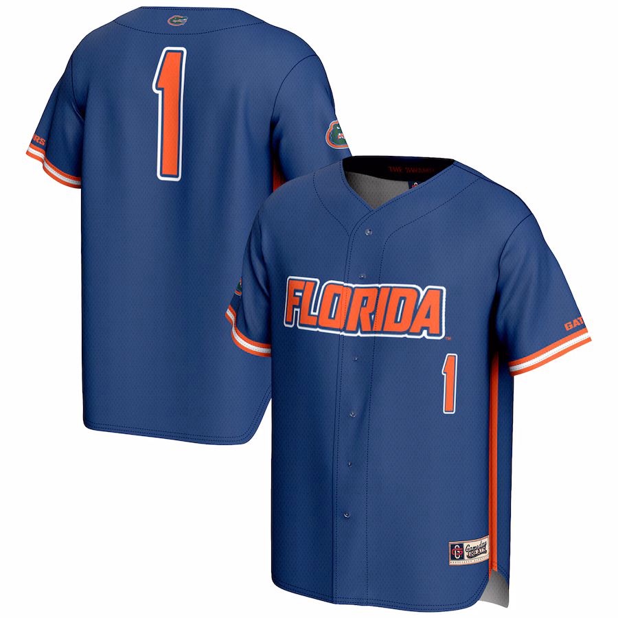 Youth GameDay Greats #1 Royal Florida Gators Lightweight Baseball Jersey - Puhuasuan