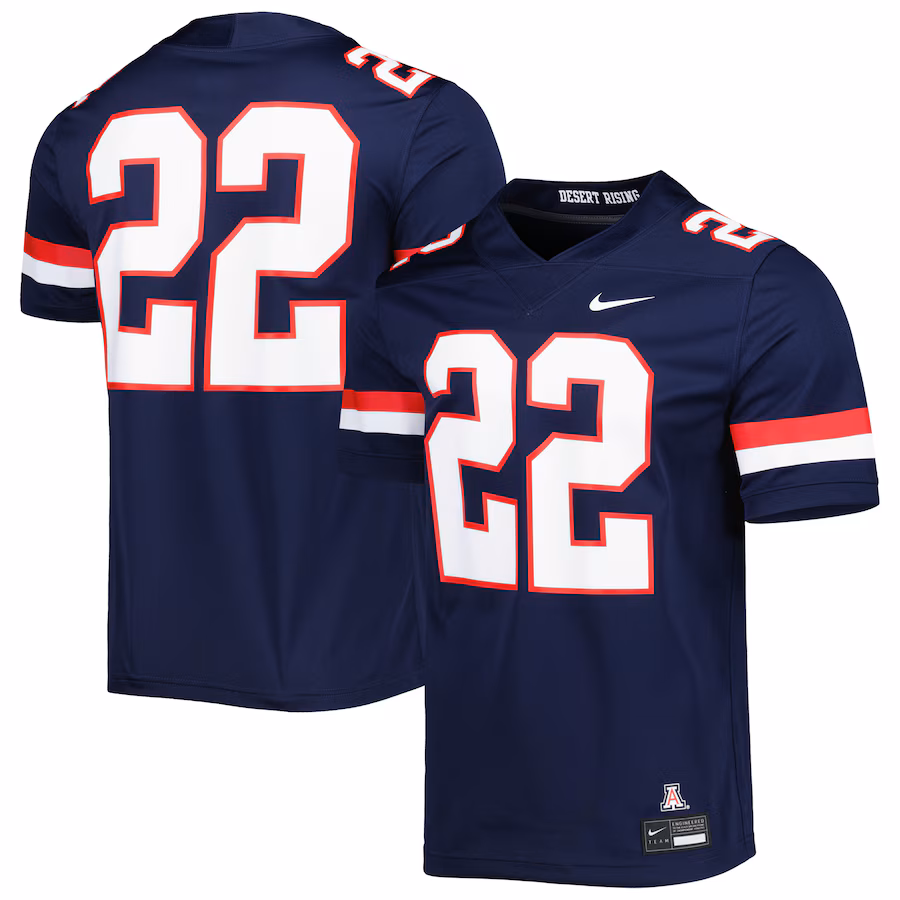 #22 Arizona Wildcats Nike Untouchable Football Jersey - Navy - Puhuasuan