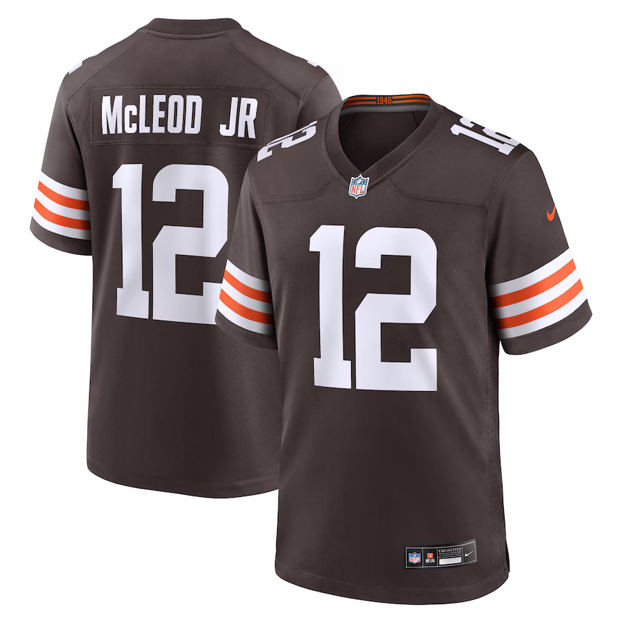 Men's Cleveland Browns Rodney McLeod Jr Nike Brown Team Game Jersey - Puhuasuan