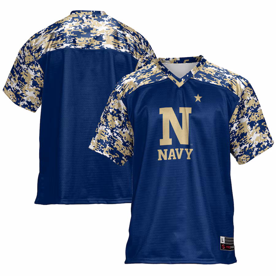 Men's GameDay Greats Navy Navy Midshipmen Football Jersey - Puhuasuan