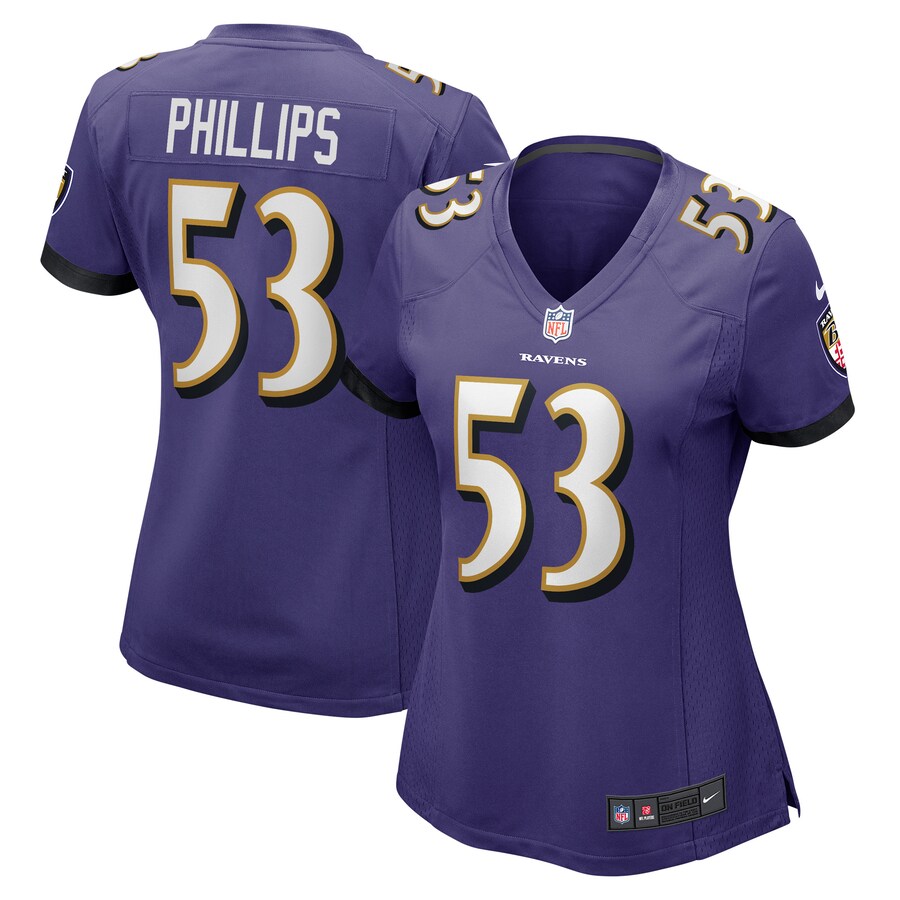 Women's Baltimore Ravens Del'Shawn Phillips Nike Purple Game Player Jersey - Puhuasuan